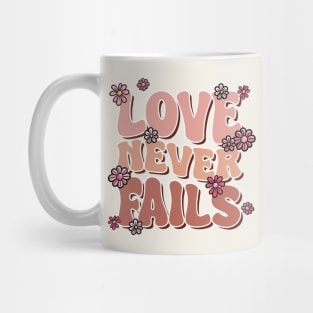 Love Never Fails Retro Mug